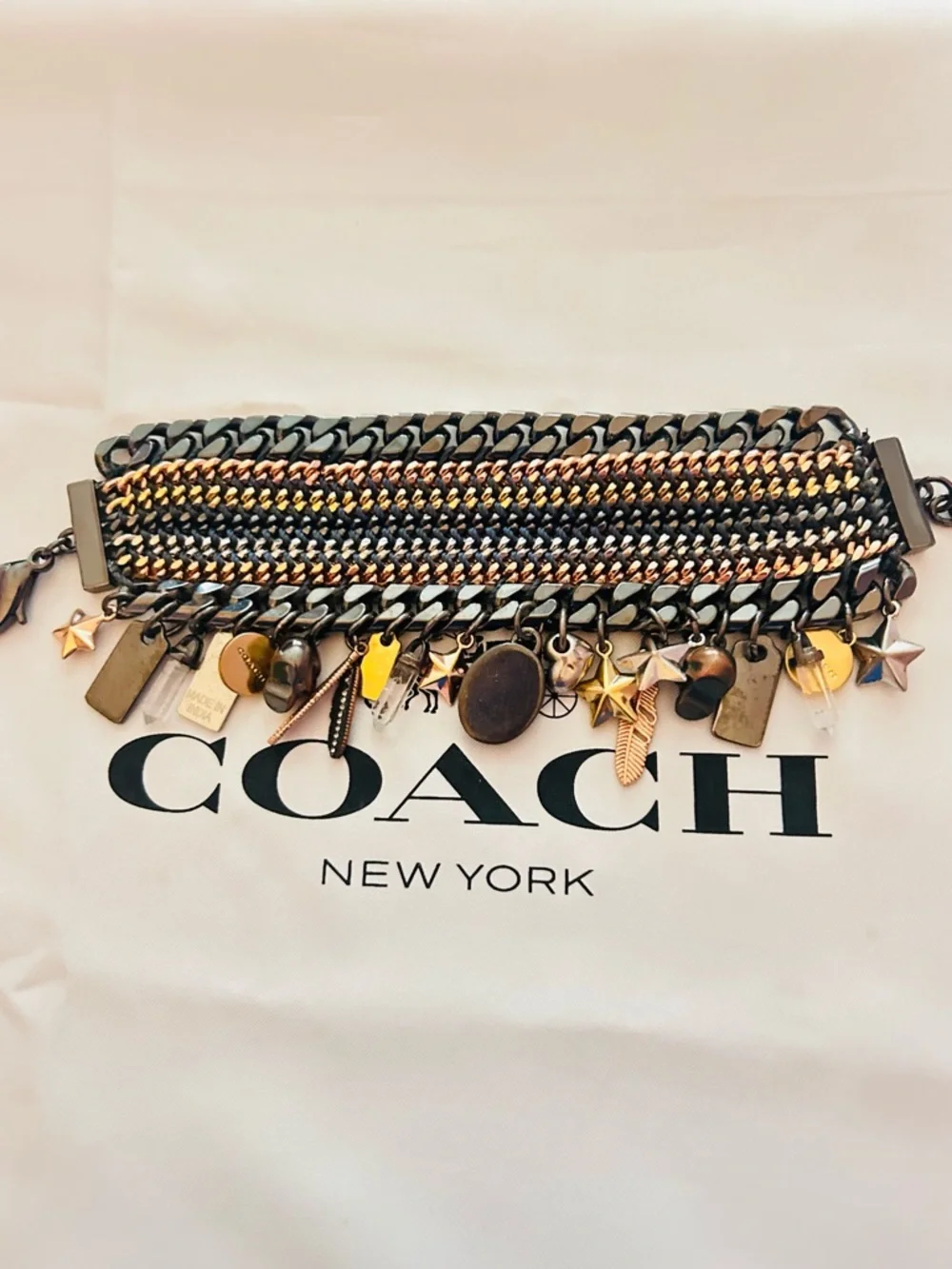 EXTREMELY RARE Coach Y2K Tribal Charm Bracelet - Picture 14 of 14